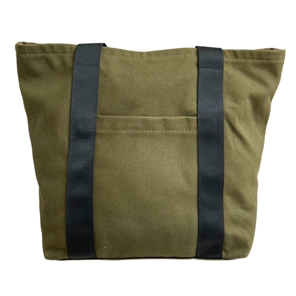 R. Riveter green and black canvas tote bag - Picture 2 of 11